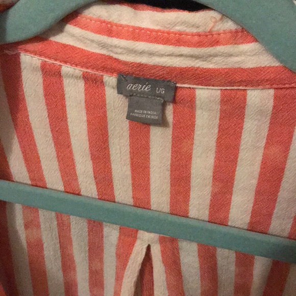 Aerie striped beach button down shirt - Picture 5 of 8